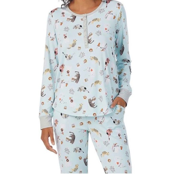 Cuddl Duds Intimates & Sleepwear Cuddl Duds Soft Cozy Pajamalounge Set Womans 2x Blue Mint
